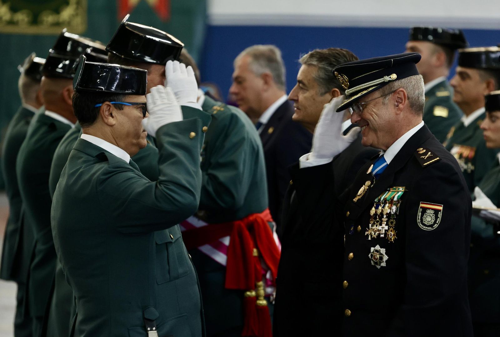 Celebración del día del Pilar en la Guardia Civil