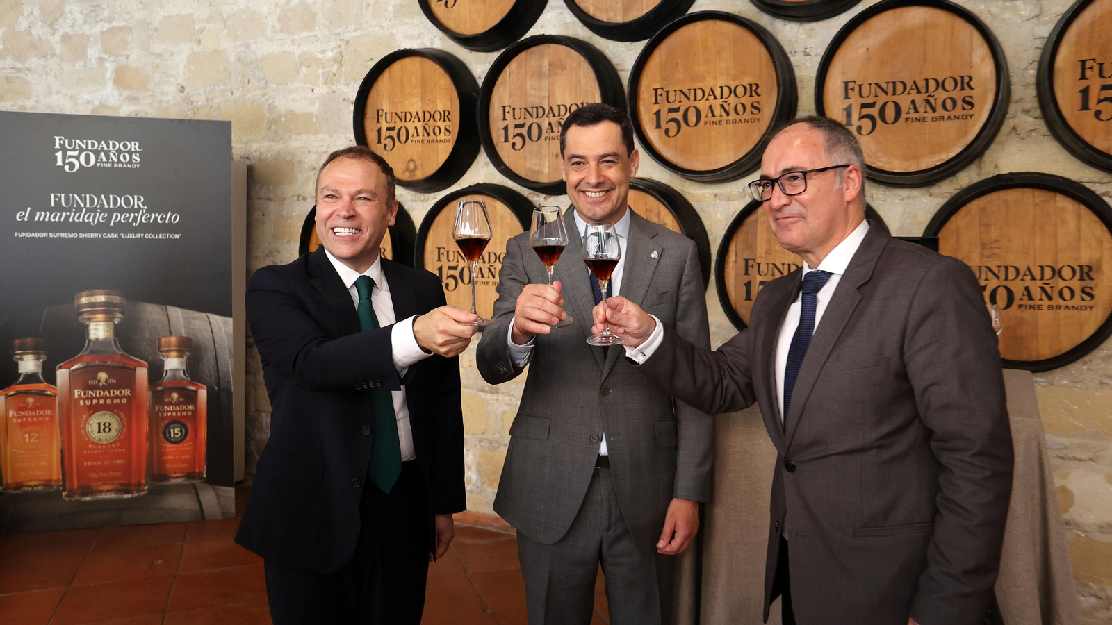 Juanma Moreno en la celebración del 150 aniversario de Fundador