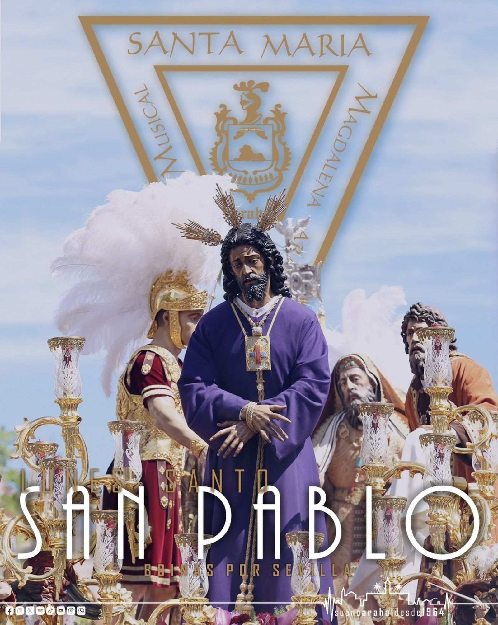 Así anunciaba Arahal su llegada a San Pablo