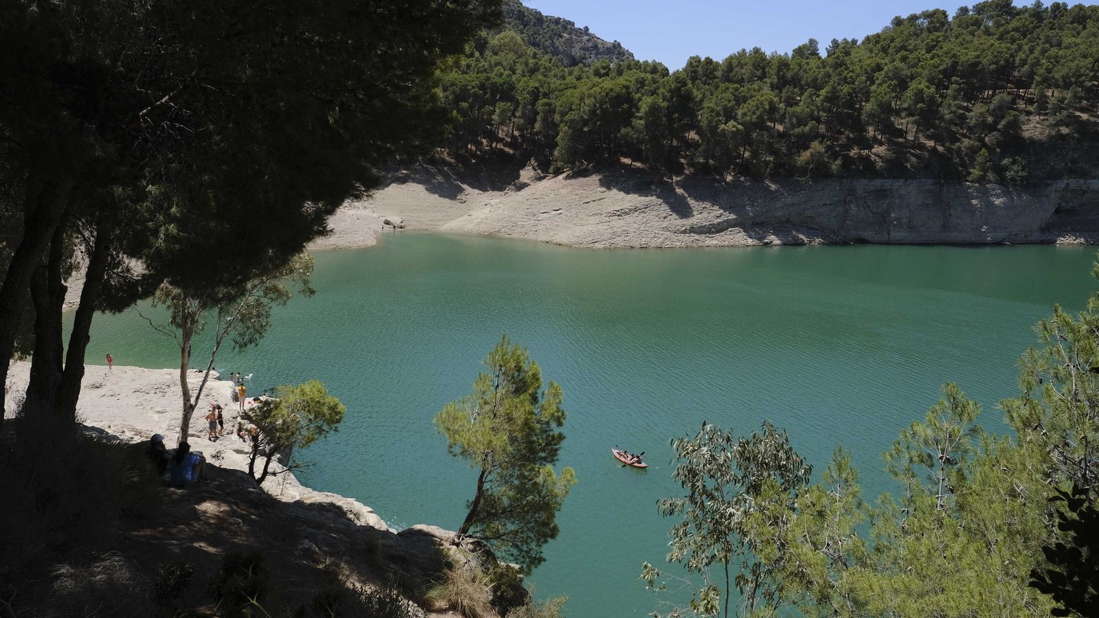 Conde de Guadalhorce reservoir landscape