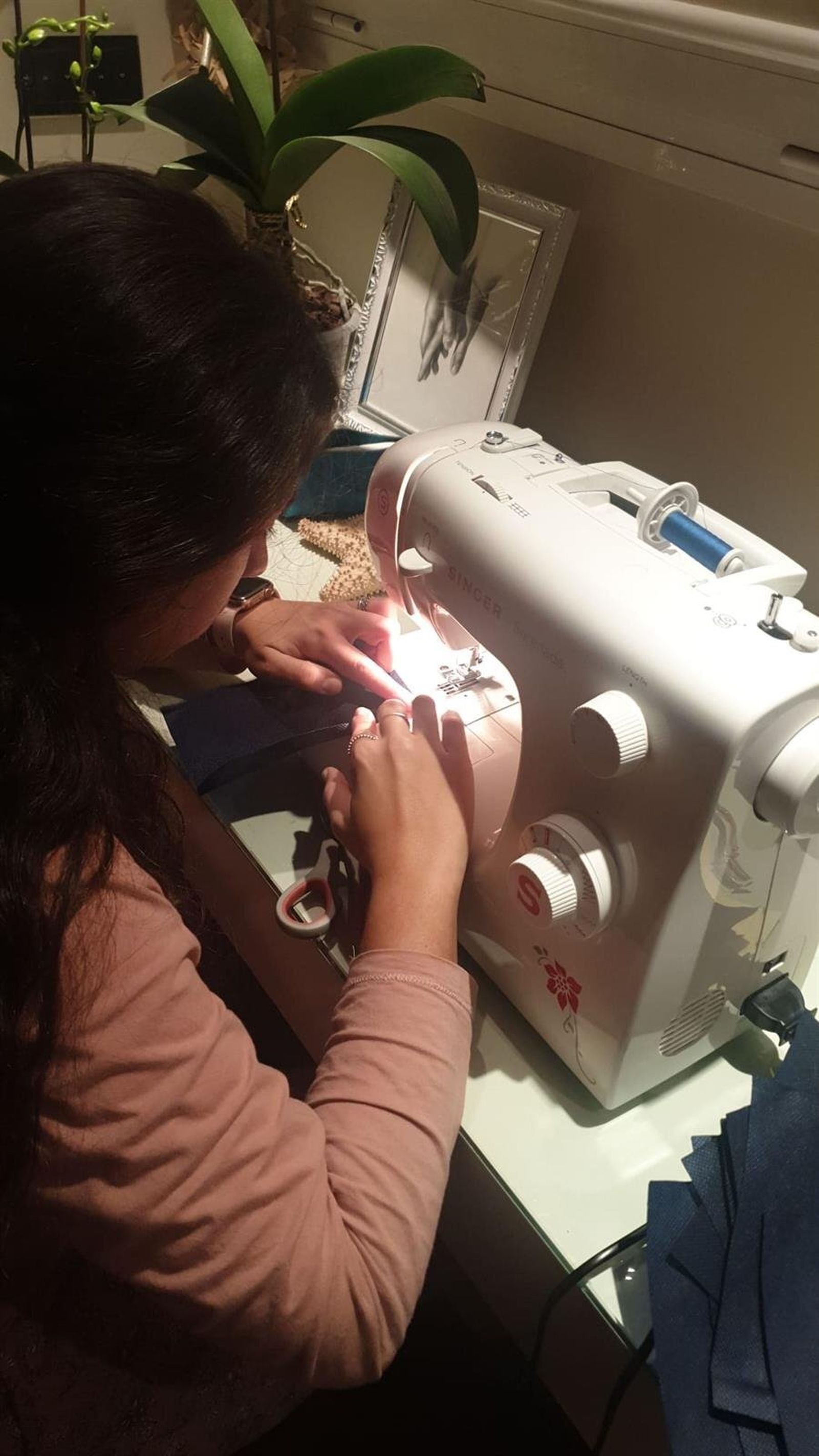 Una de las voluntarias.