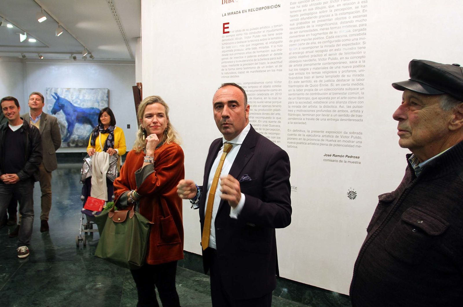 Imágenes de la exposición de Víctor Pulido '(Hilo conductor). 20 años de Clínica Enrile'.