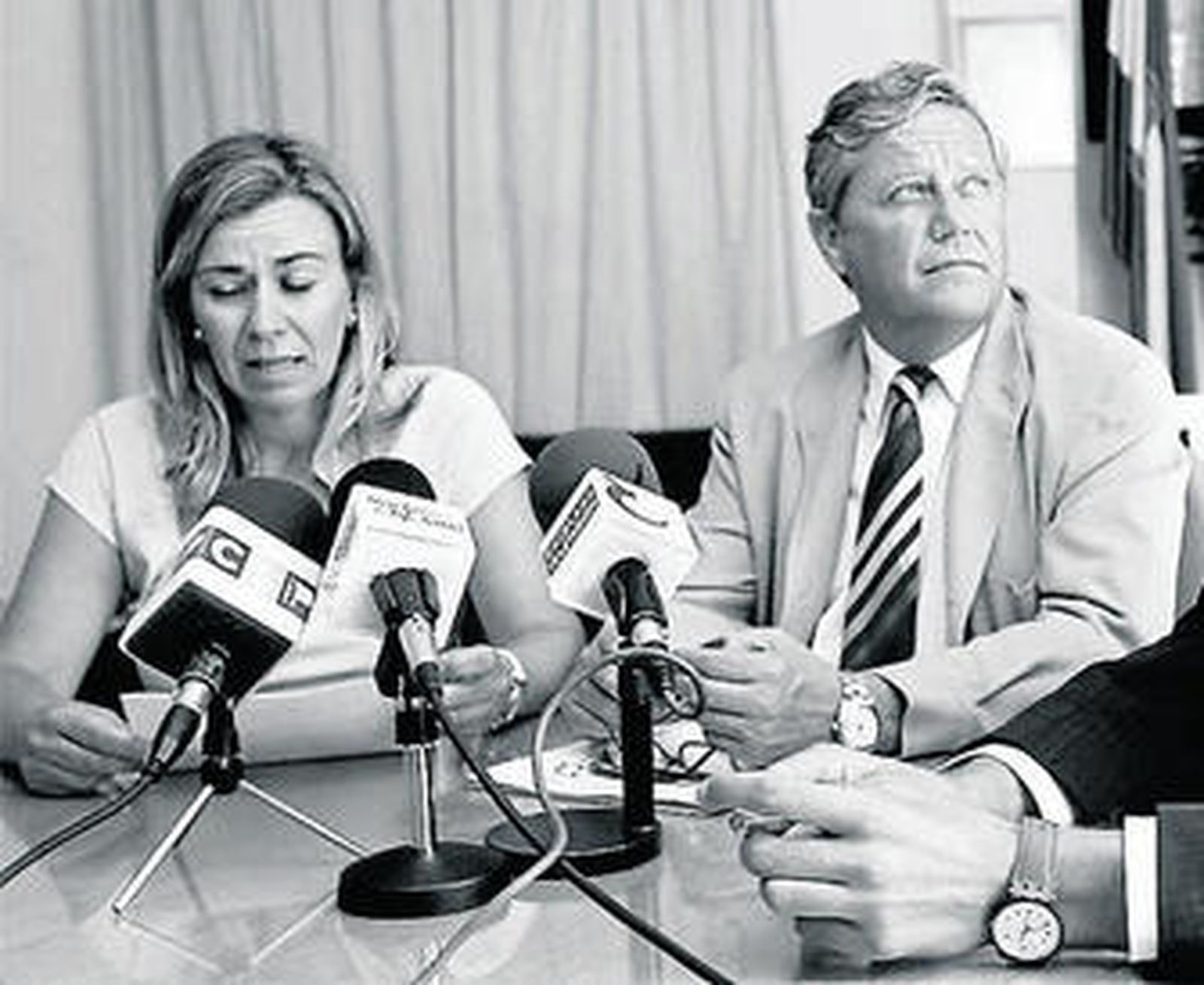 Teresa Ruiz-Sillero y Ernesto Marín, cuando éste era alcalde.