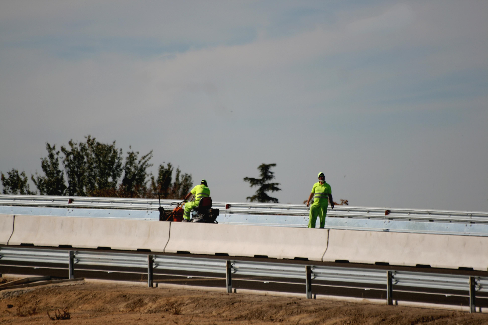 Fotos de la recta final de las obras de la Segunda Circunvalación de Granada
