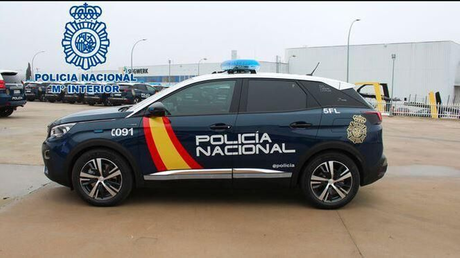 Un vehículo de la Policía Nacional.