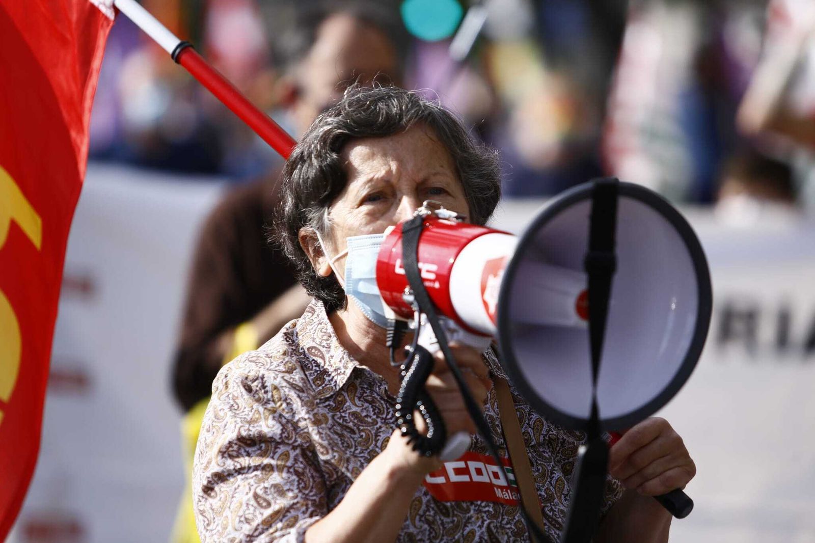 Fotos de la manifestación en Málaga en defensa de la industria local