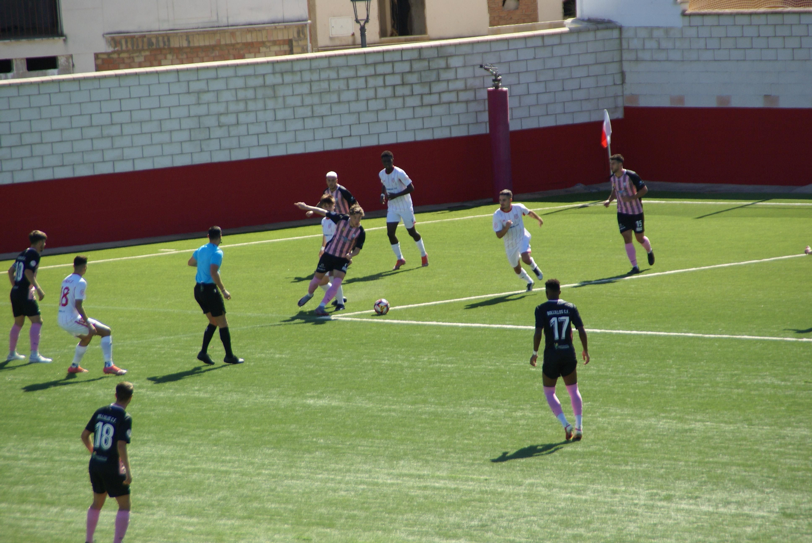 Un momento del encuentro entre La Palma y el Bollullos.