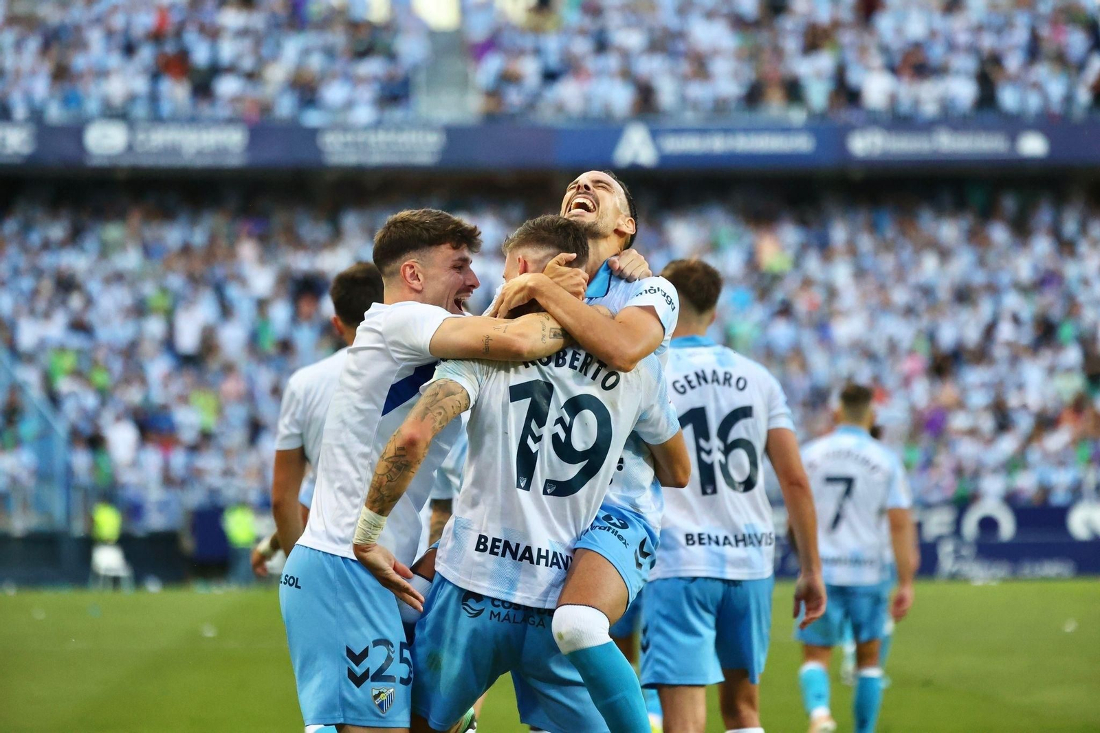 La ida de la final entre Málaga CF y Nàstic, en fotos