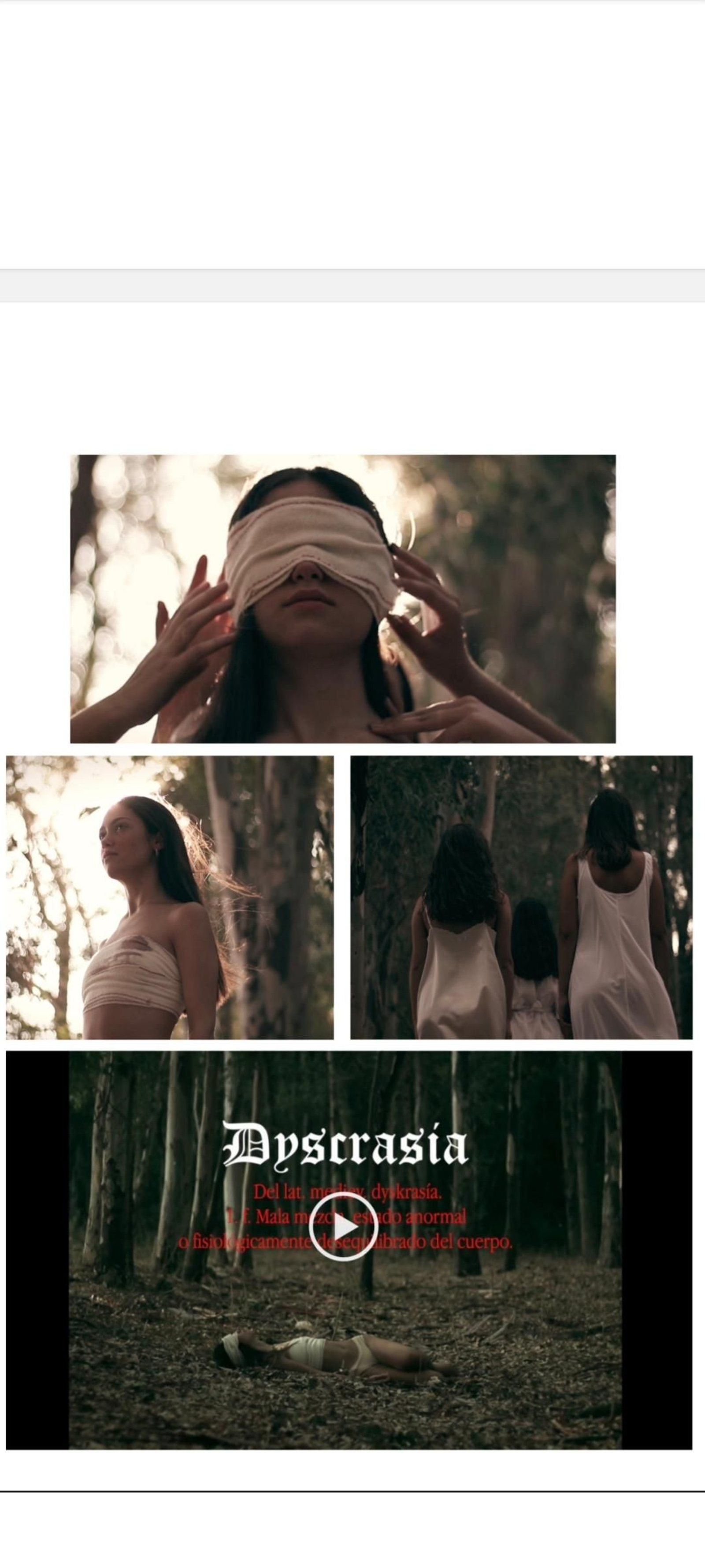 Fotograma del cortometraje de Eva Mena.