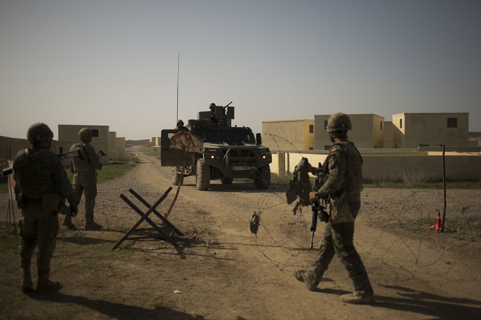 De maniobras con la Legión