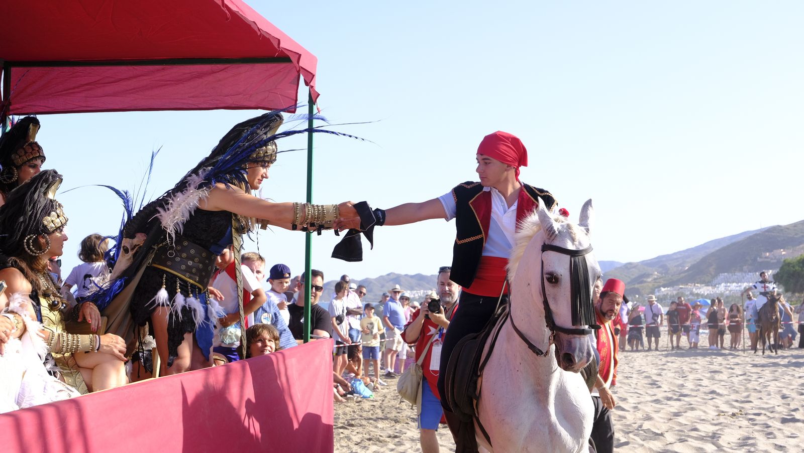 Imágenes del Torneo Medieval en la Playa del Lance. Moros y Cristianos de Mojácar