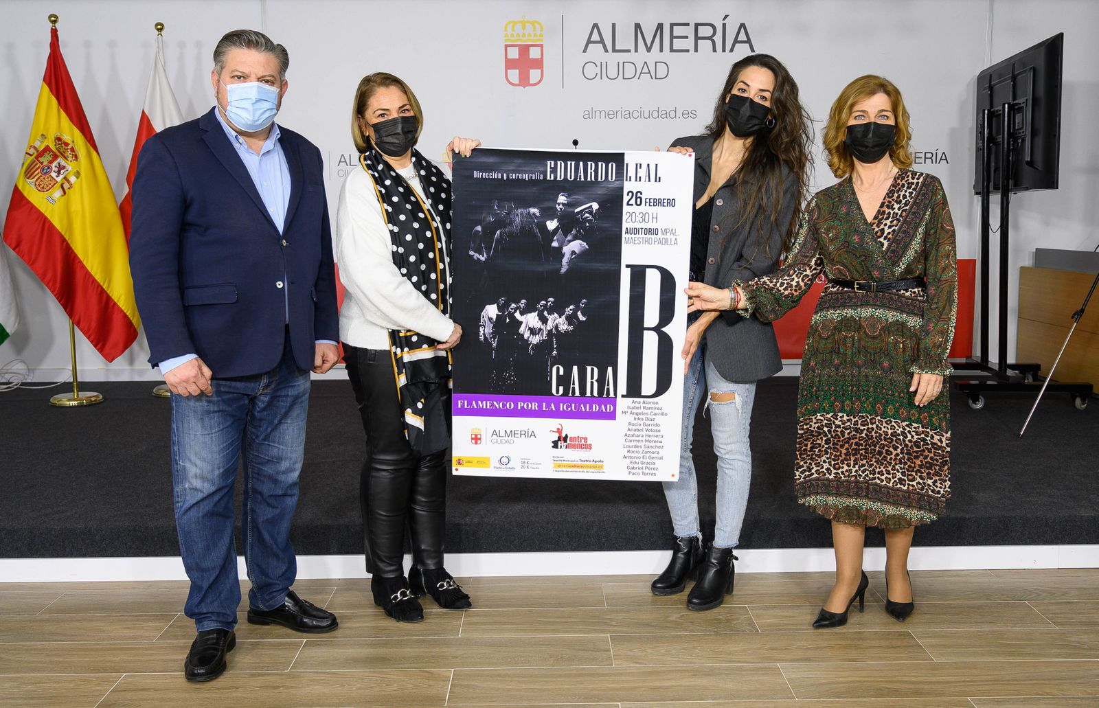 Diego Cruz, Marián López, Azahara Herrera y Paola Laynez.