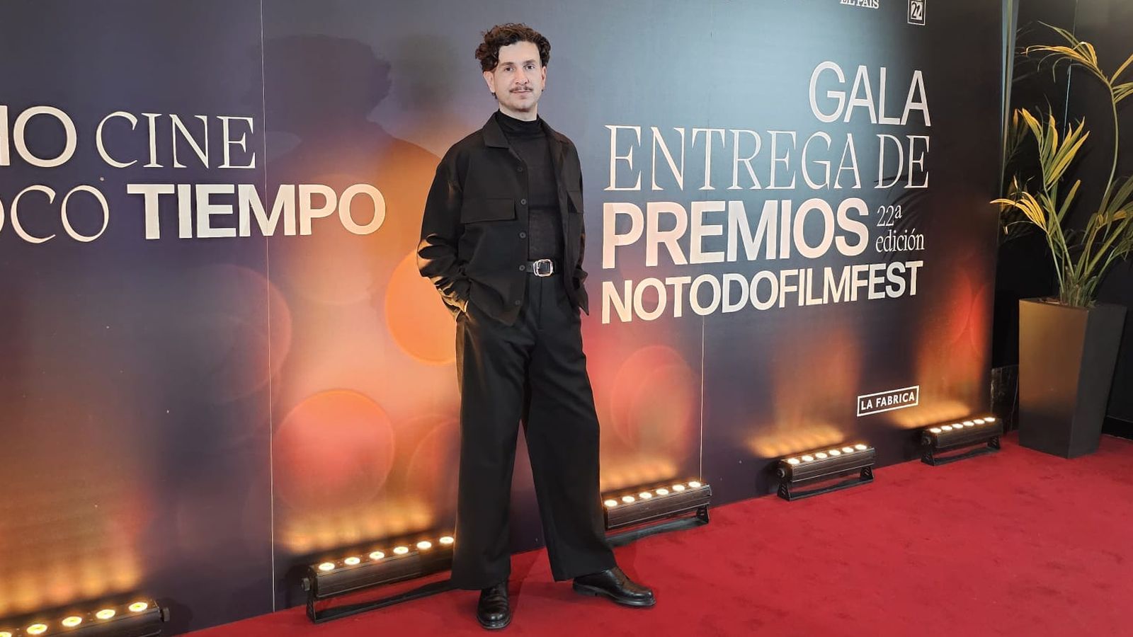 Juan Asego en la gala de entrega de premios de Notodofilmfest.