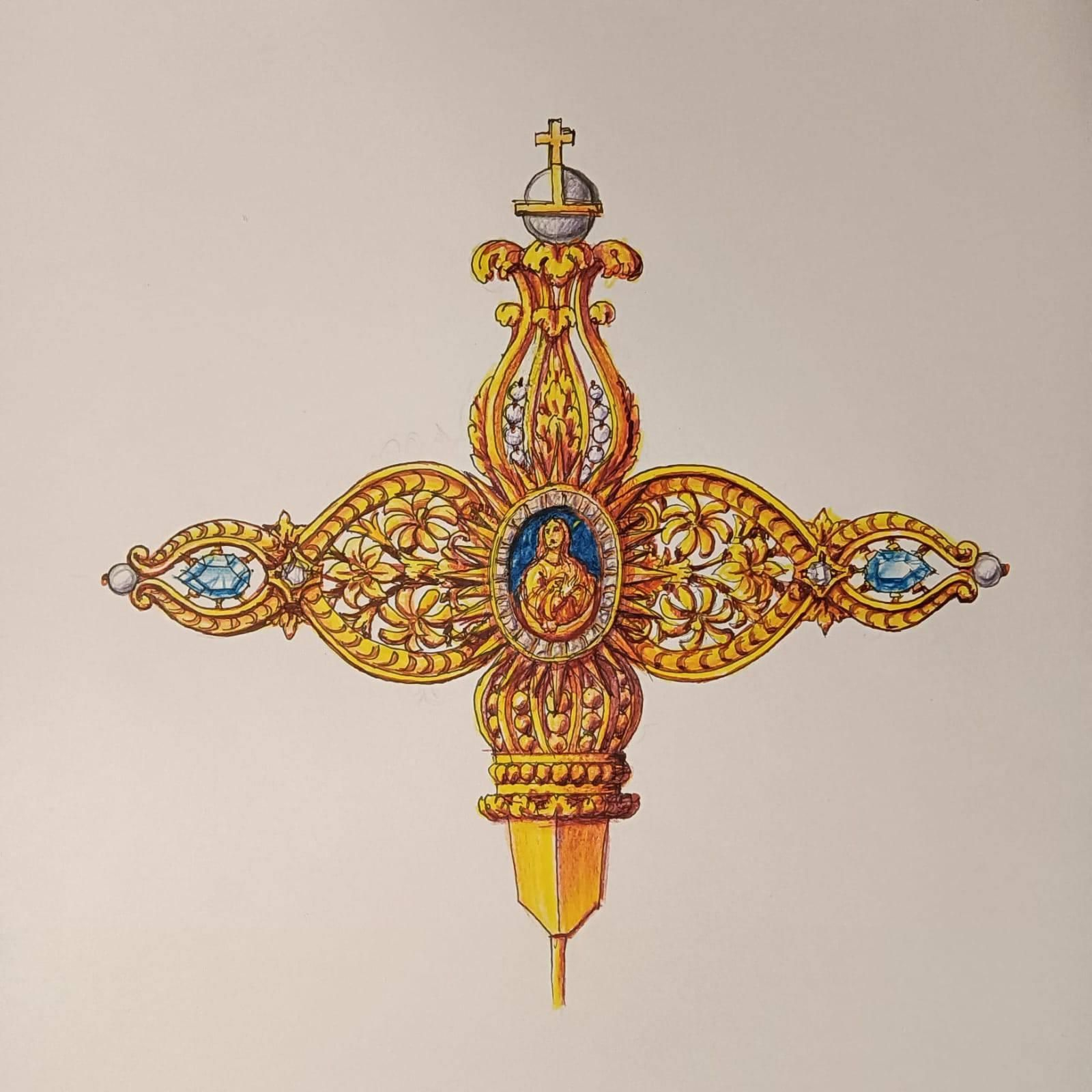 El diseño del puñal, obra de Fernando Prini