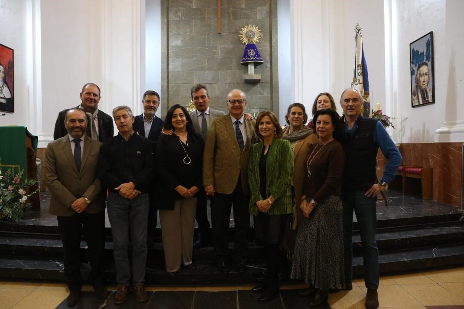 Manuel Cotorruelo, Juanma Pérez Dorao, María Jesús Morell, el homenajeado, Anabel Vélez Goñi, Mayte Sampalo, José Luis Gil Salú, Francisco González Sainz, Eduardo González Mazo, Marta Dodero, Sole Blázquez y Javier Montalvo.