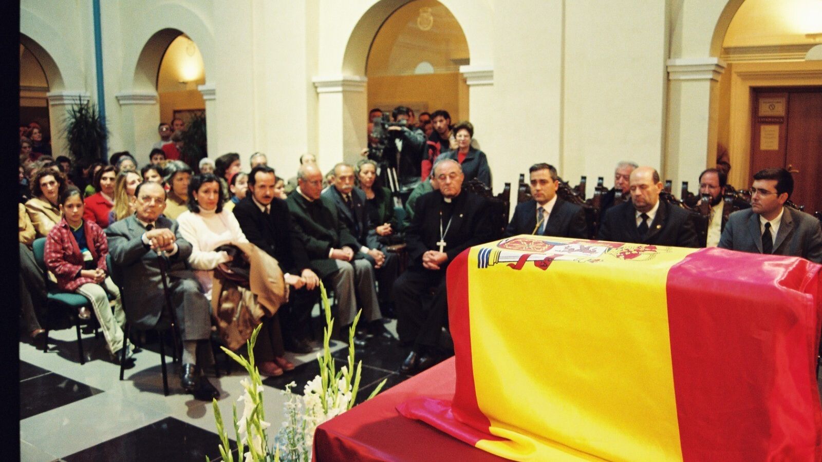 Recepción de los restos de Pedro Antonio en el Ayuntamiento de Guadix.