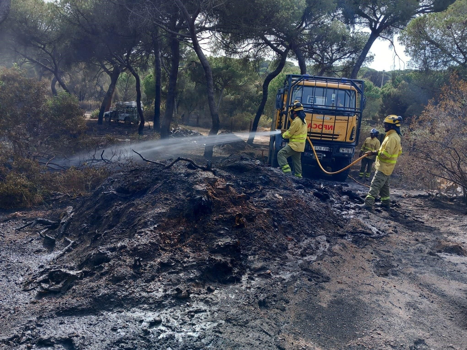Bomberos del Infoca.