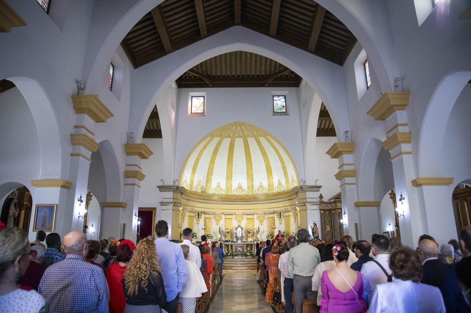 Las imágnes de la misa y procesión en honor a San Marcos en El Ejido