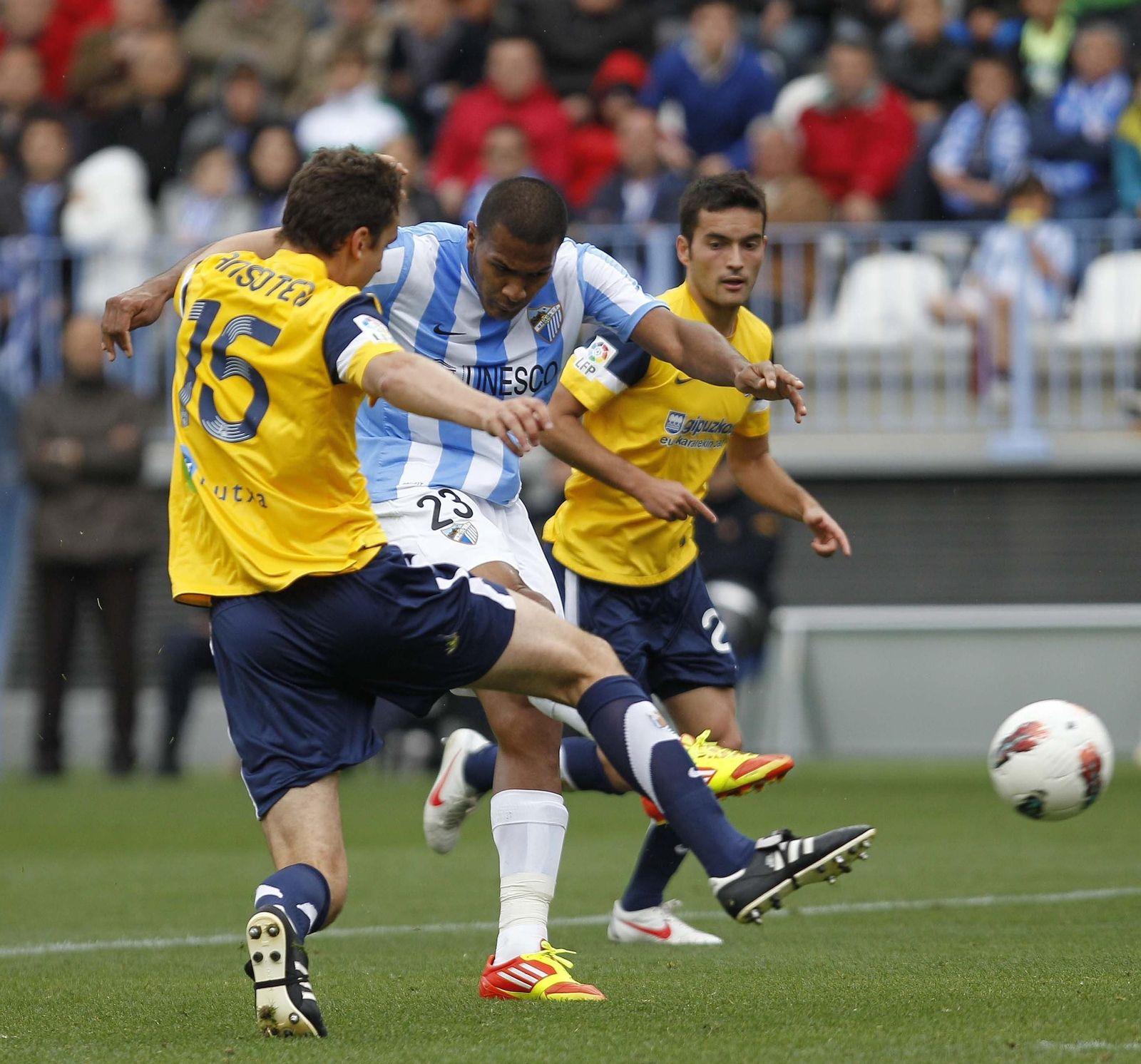 Ansotegi marcó su primer gol en Primera División al Málaga CF