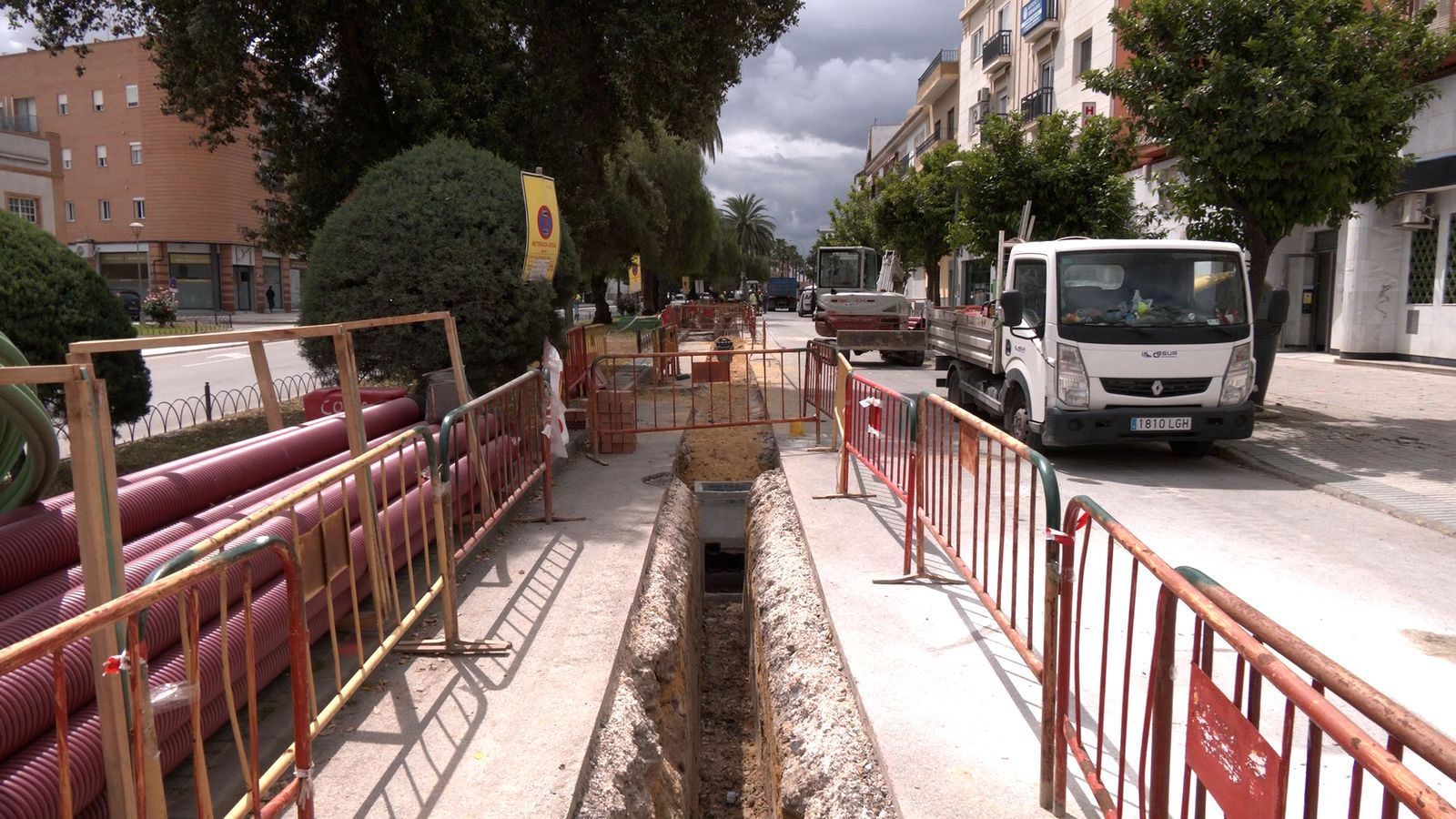 Obras de Endesa en Los Palacios