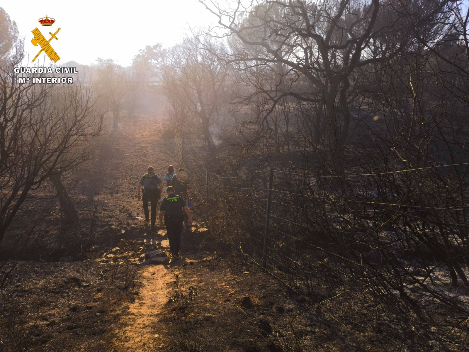 Incendio en el Puerto de Calatraveño.