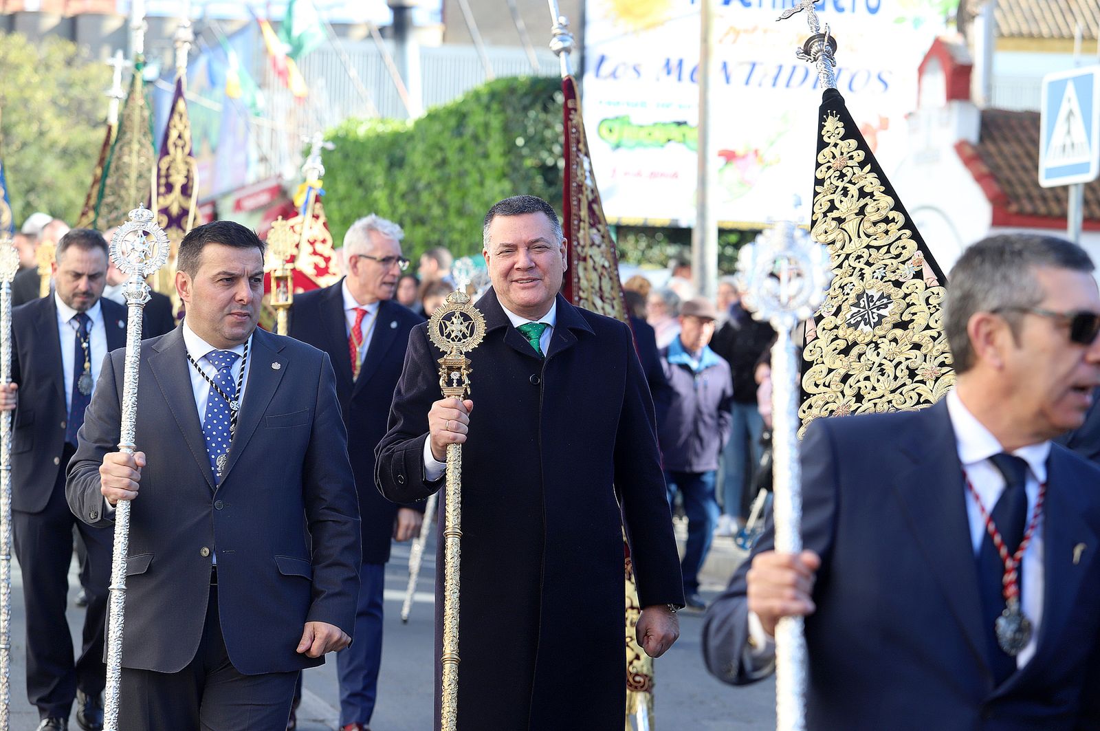 Imágenes del ambiente en la procesión de San Sebastián