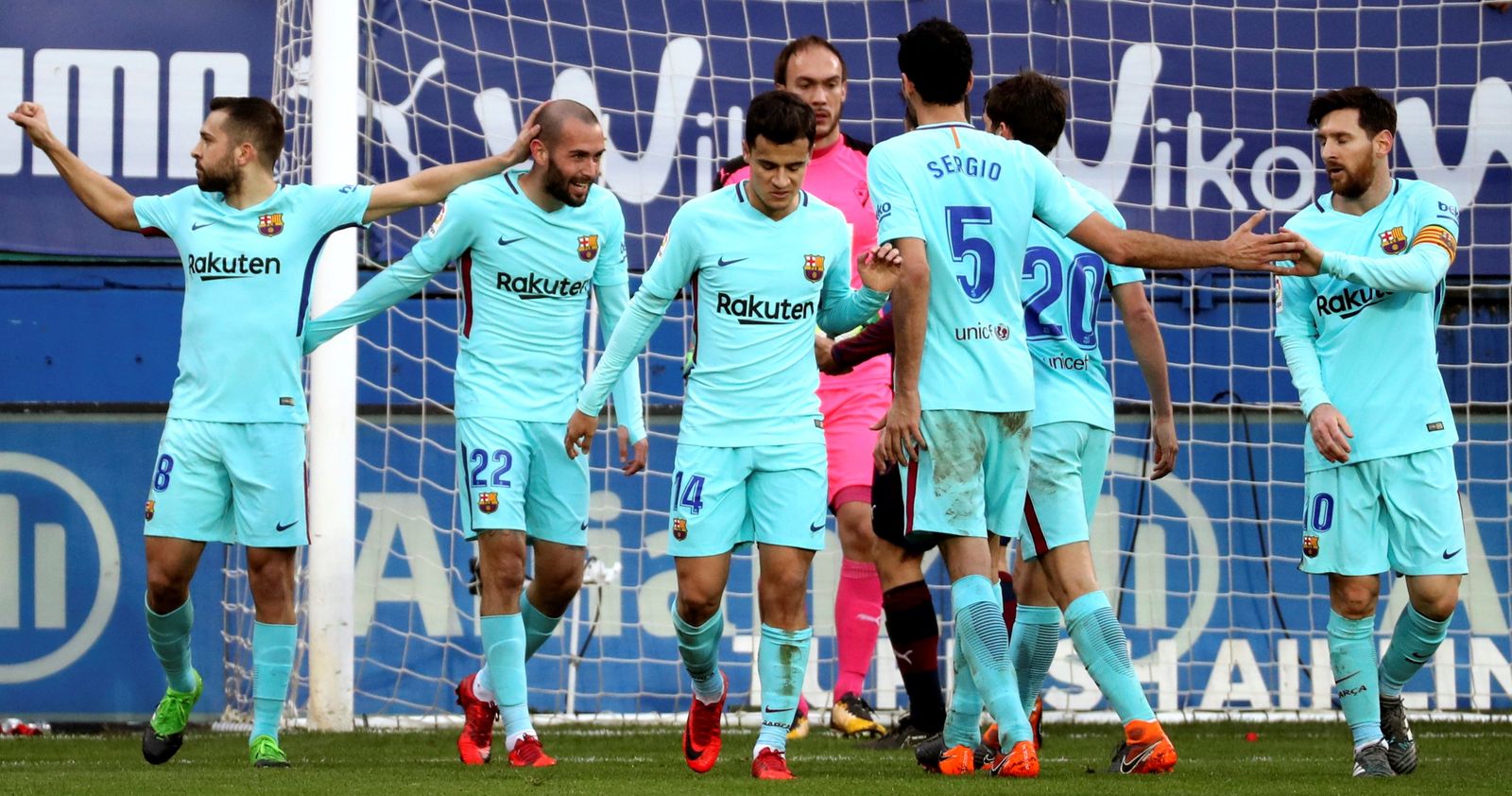 El Eibar-Barcelona, en imágenes