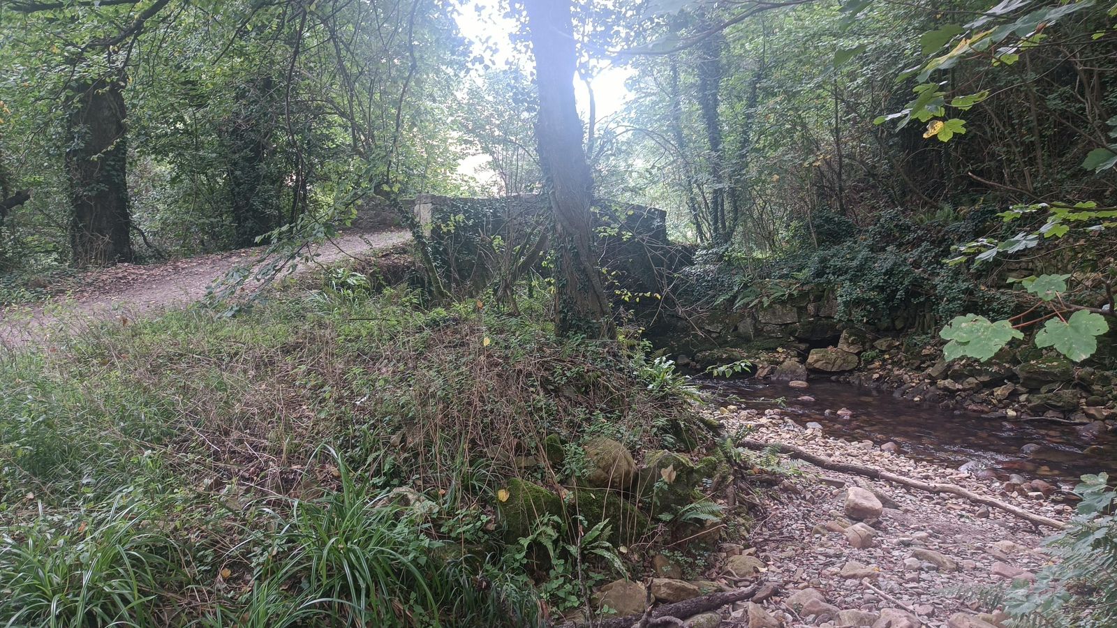 Puente de piedra antes de Casazorrina.