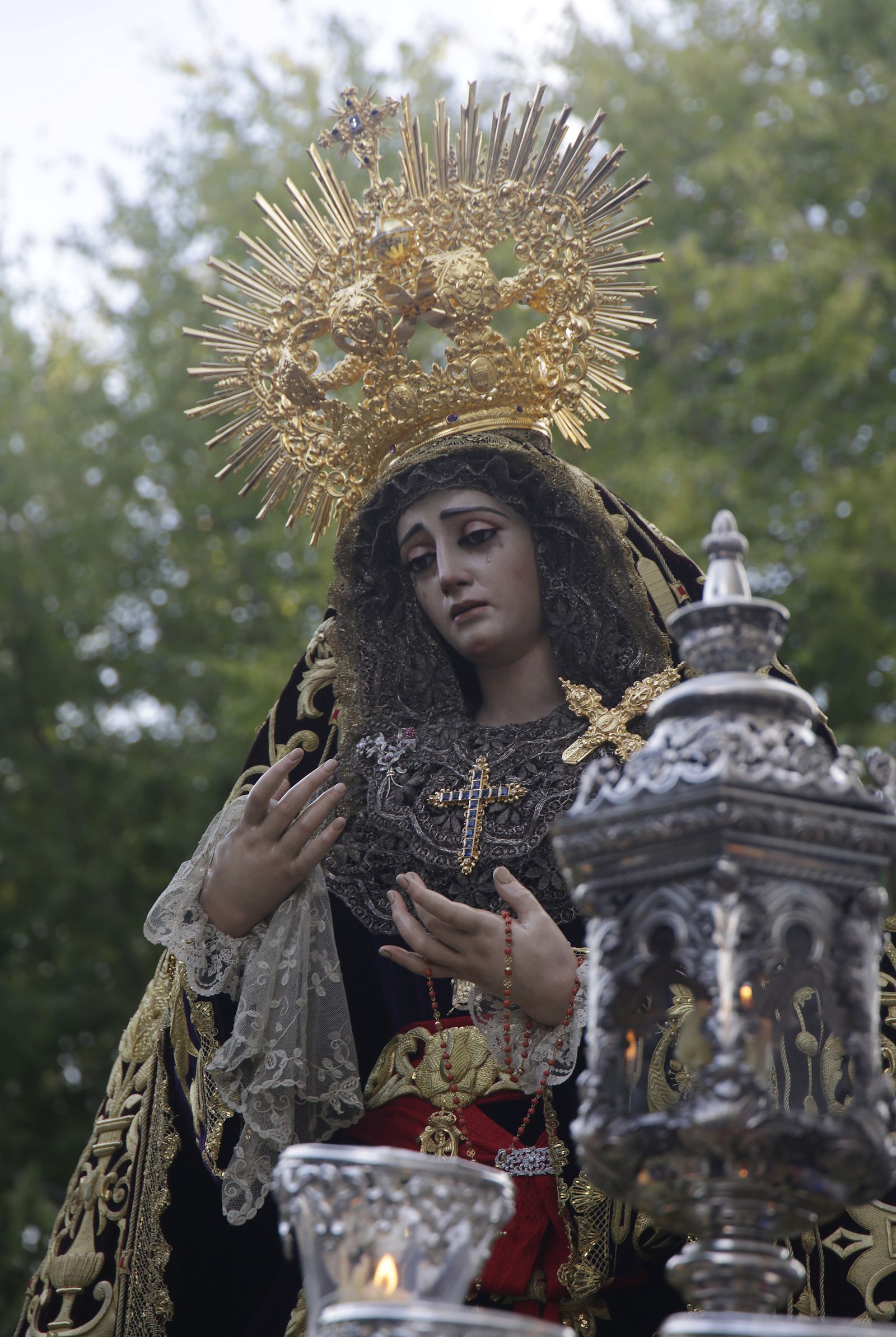 Virgen de la Victoria en el Rosario de la Aurora