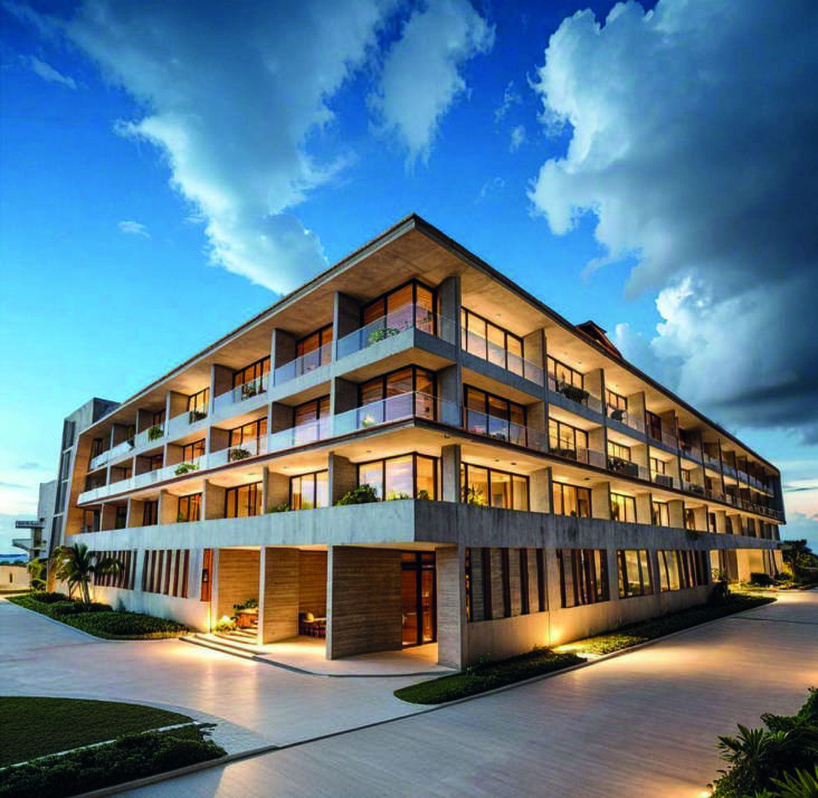 Diseño del hotel de lujo previsto en suelo portuario.