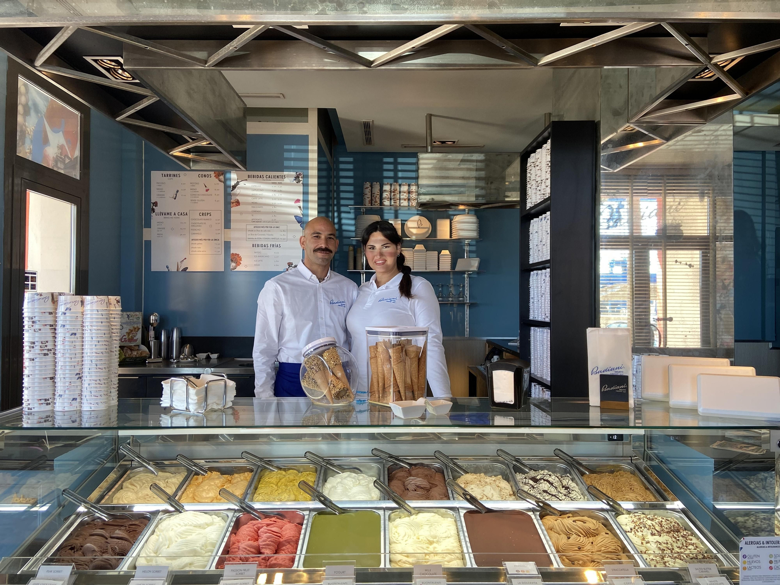 Heladería Badiani en Sotogrande.