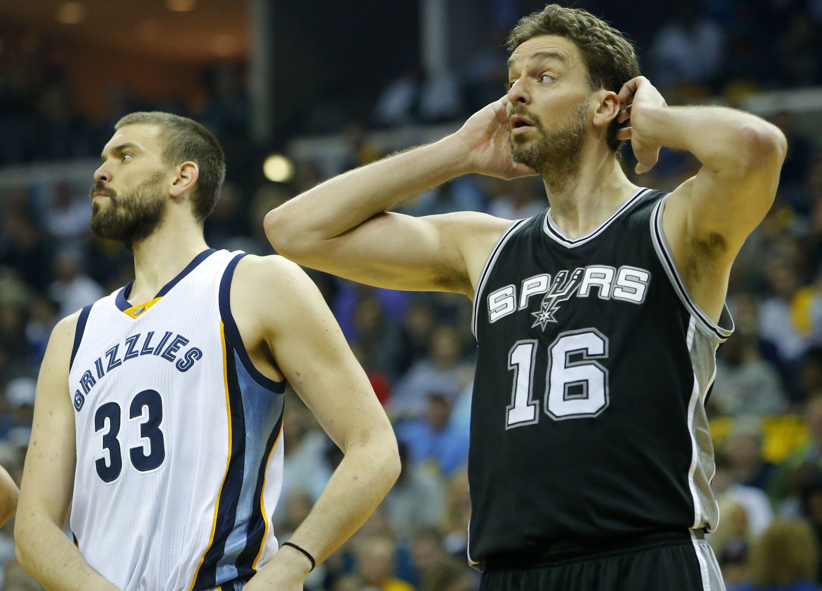 Momento del partido San Antonio Spurs ante el Memphis Grizzlies