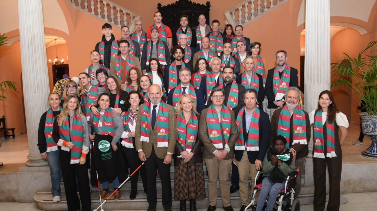 Foto de la presentación de la I Carrera de Navidad en la que se ausentó Rafael Gordillo.