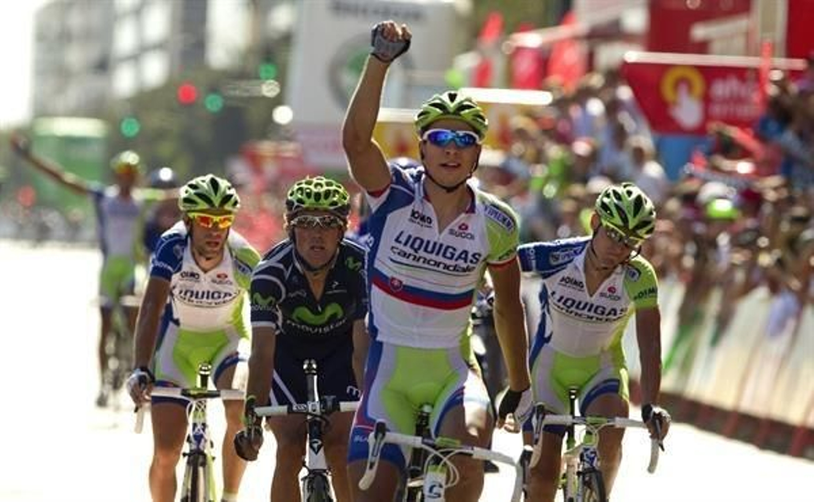 Peter Sagan estrenó su palmarés en La Vuelta en 2011 en la etapa entre Úbeda y Córdoba.