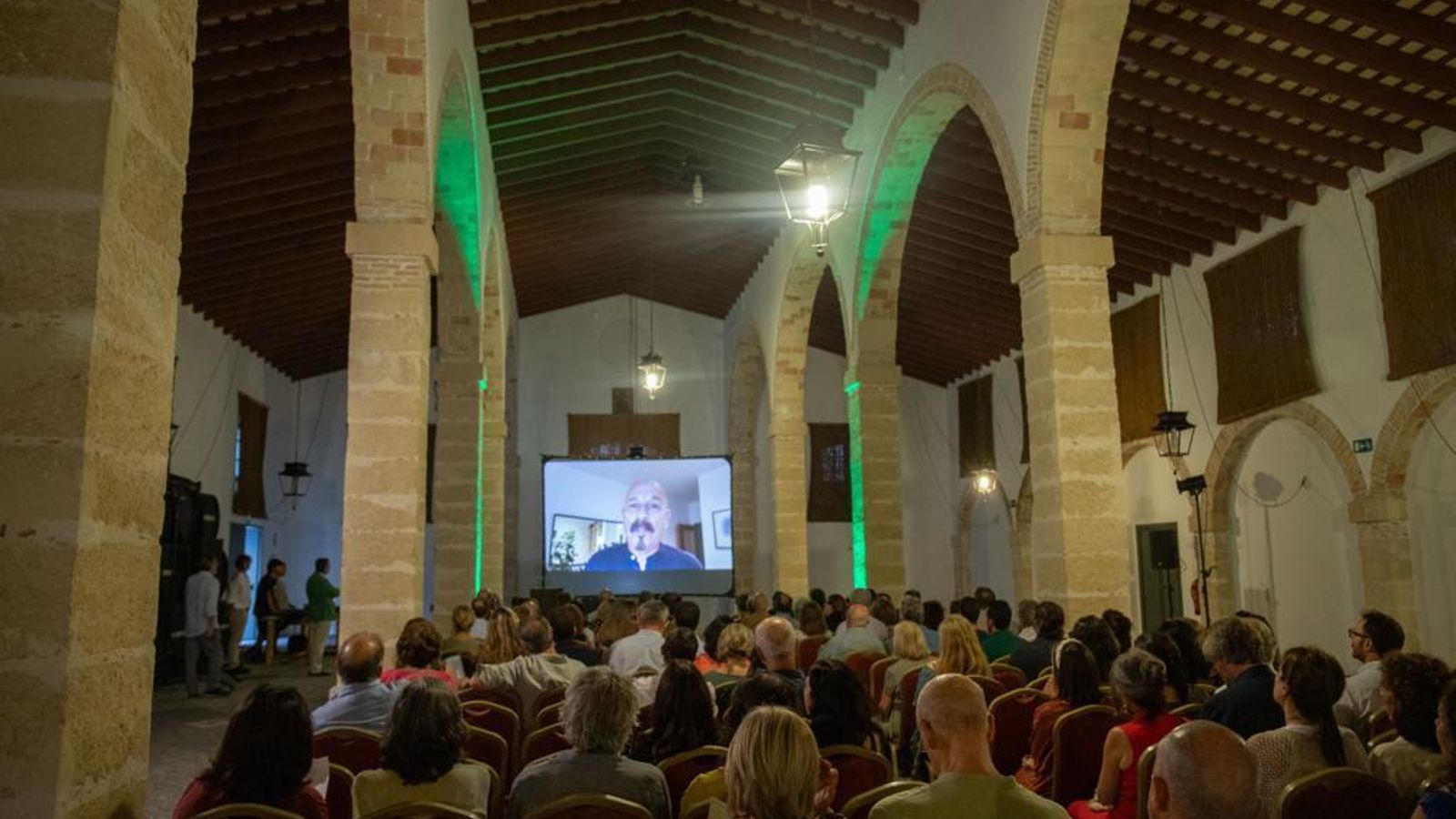 Una imagen de la presentación del proyecto en la bodega de Mora de Osborne.