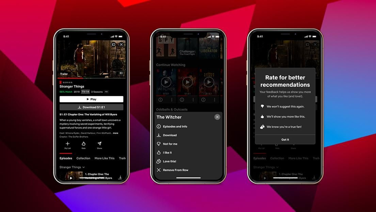 Netflix añade en las valoraciones un botón 'me encanta' para mejorar la personalización del contenido