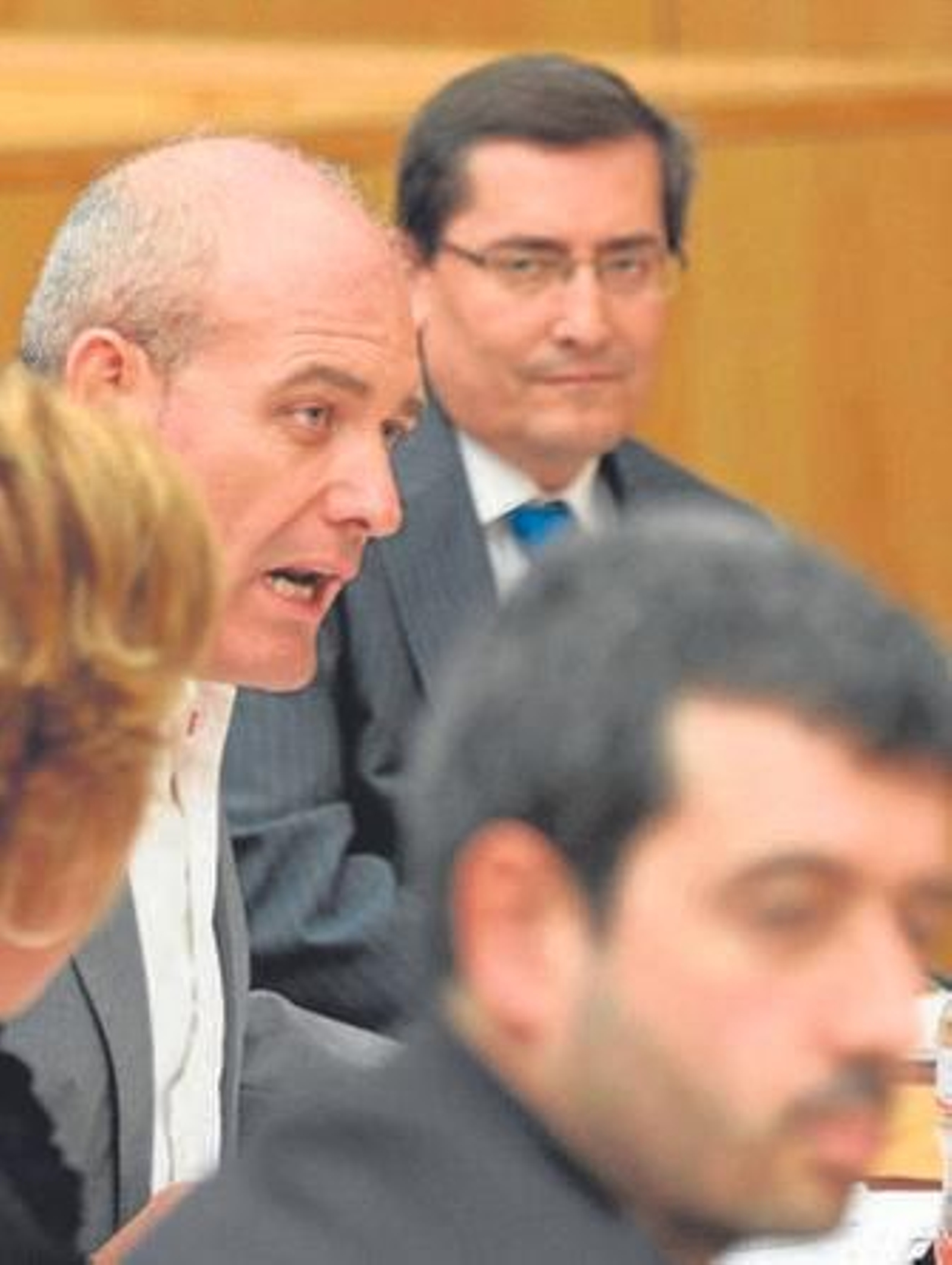 El diputado del PSOE Gerardo Sánchez, en un pleno de Diputación.