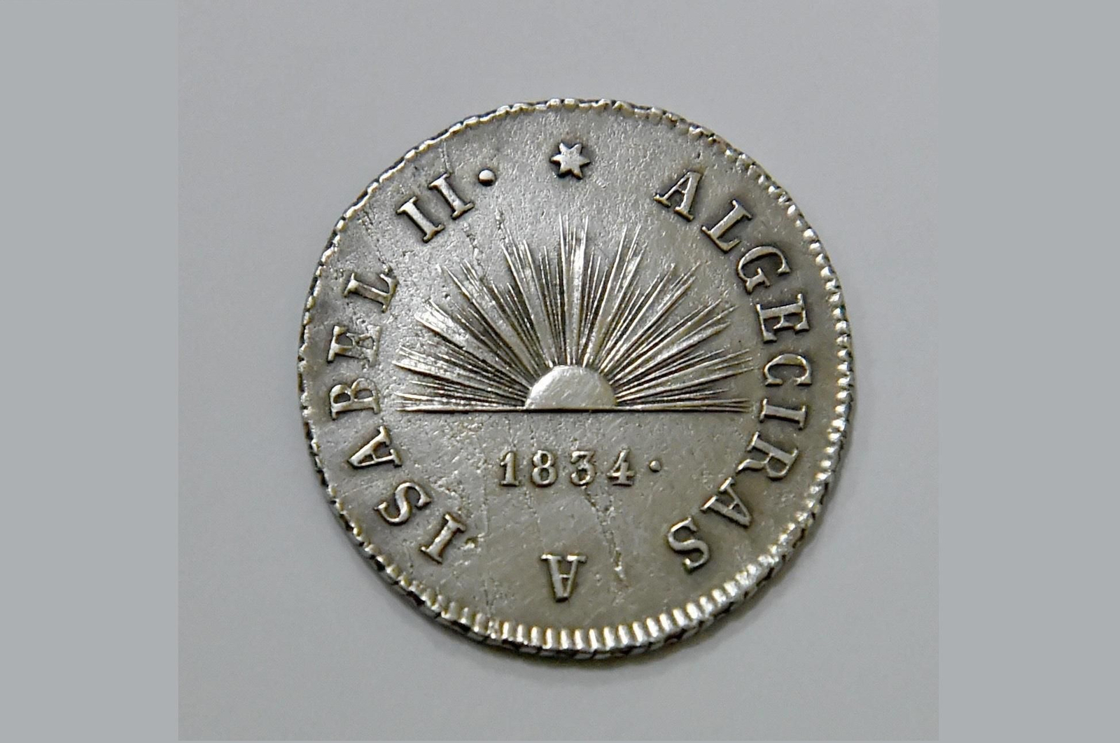 Medalla de la proclamación de Isabel II.