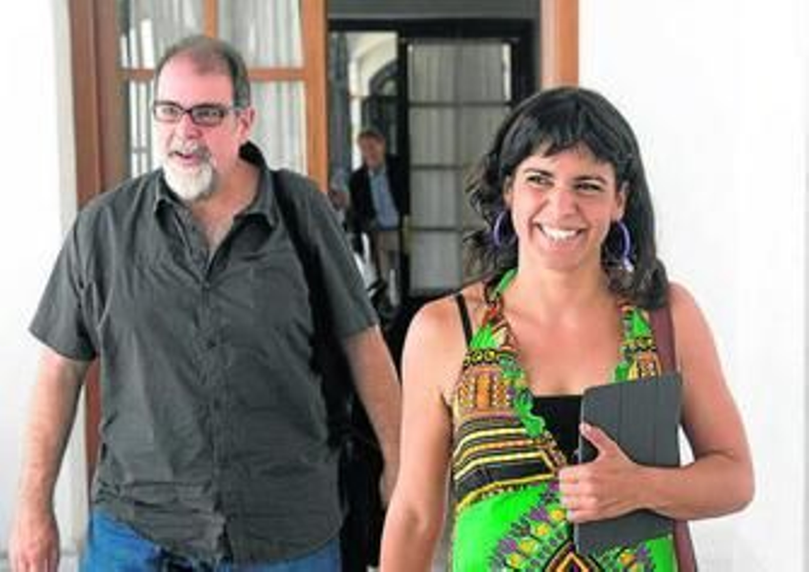 Teresa Rodríguez, el miércoles en el Parlamento.