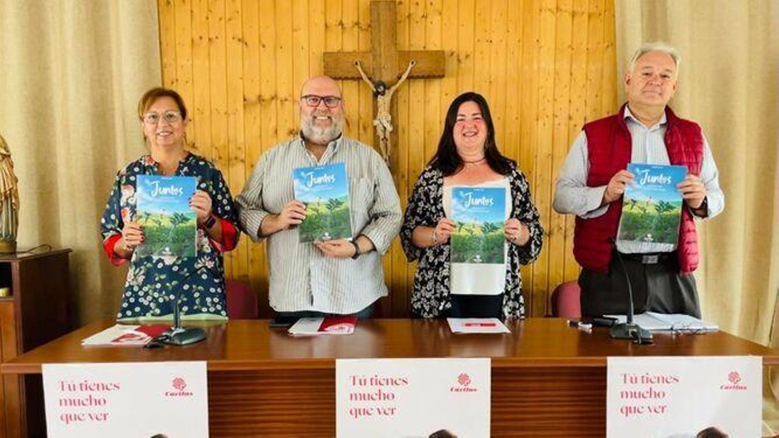 Presentación de la memoria anual de Cáritas.