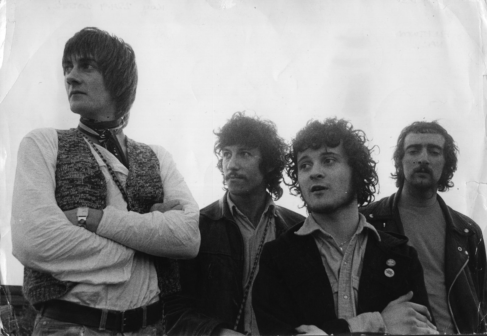 De izquierda a derecha: Mick Fleetwood, Peter Green, Jeremy Spencer y John McVie, integrantes de Fleetwood Mac en 1968