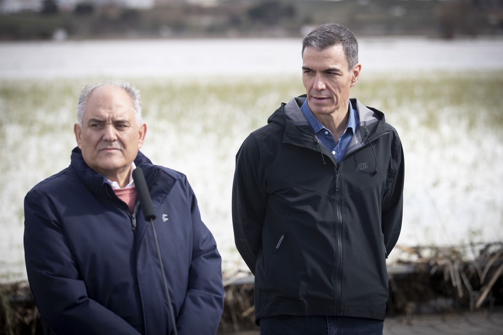Fotos: Pedro Sánchez visita Huétor Tájar para comprobar los daños de la borrasca Leonardo