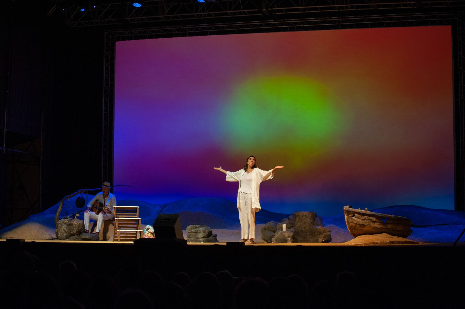 Imágenes de la actuación de la humorista Paz Padilla, en el ciclo TÍO PEPE Comedy