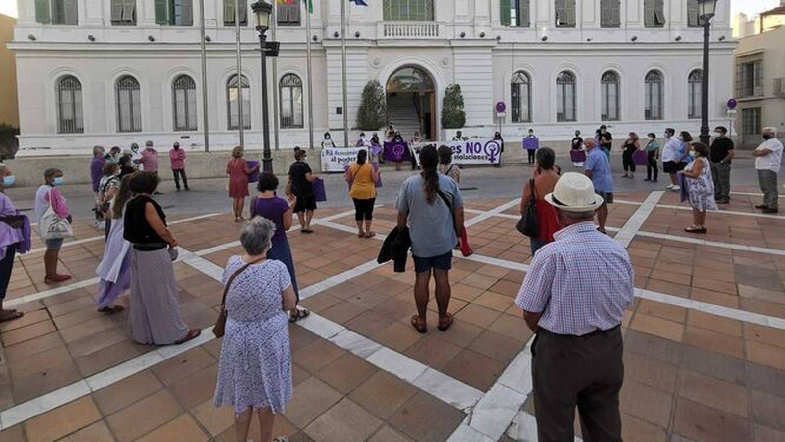 La concentración por la igualdad y contra la violencia machista celebrada el 28 de agosto de 2021.