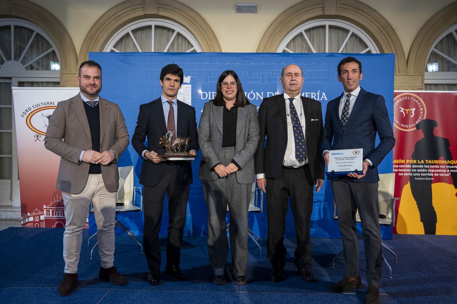 Pablo Aguado y David de Miranda, premiados en el Foro 3 Taurinos 3 de Almería