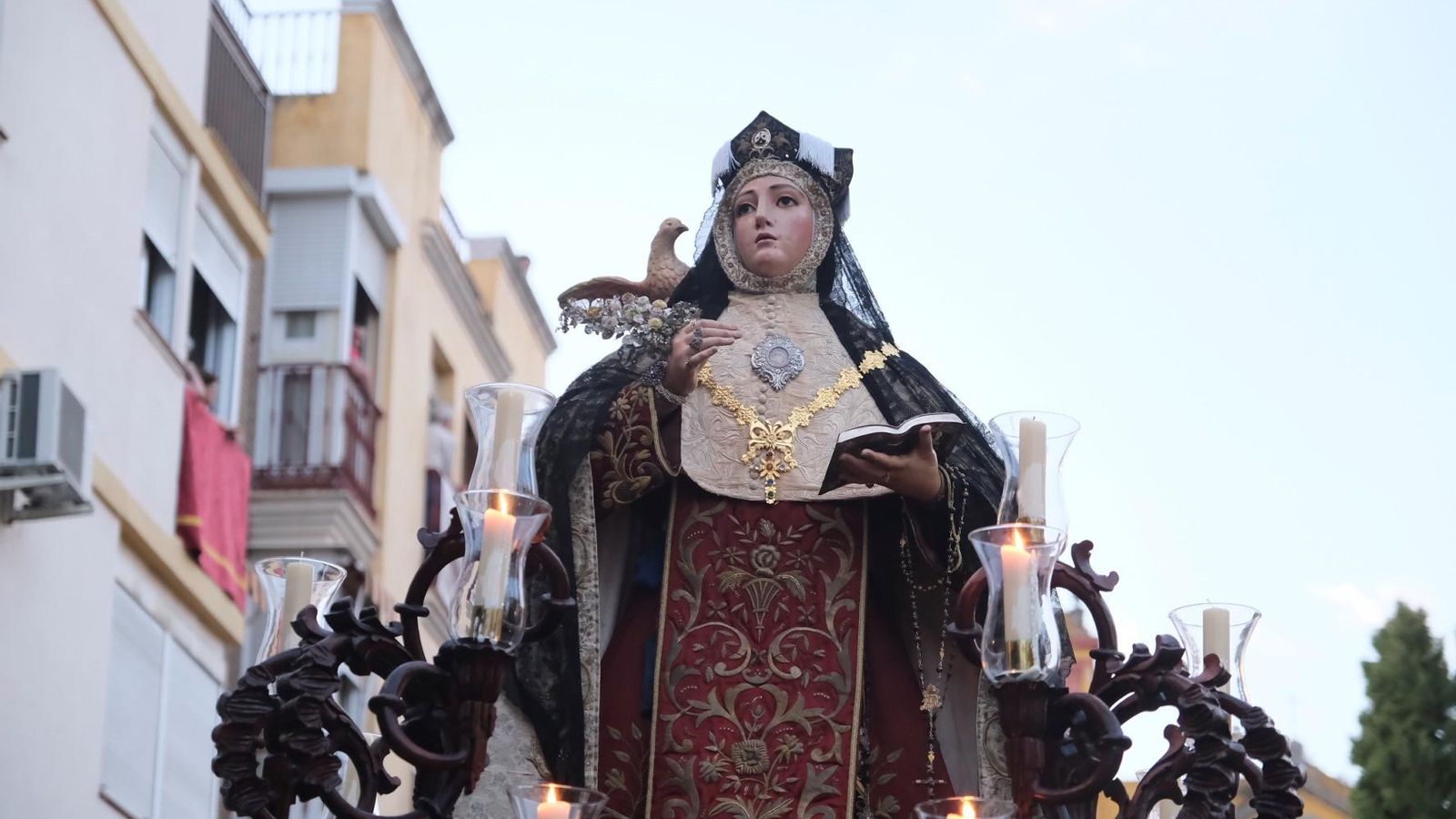 Santa Teresa de Jesús, durante la procesión del año pasado.