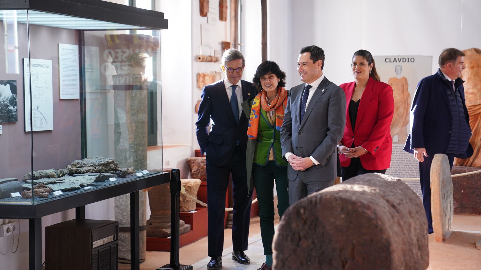 Durante el recorrido por el Museo Minero.