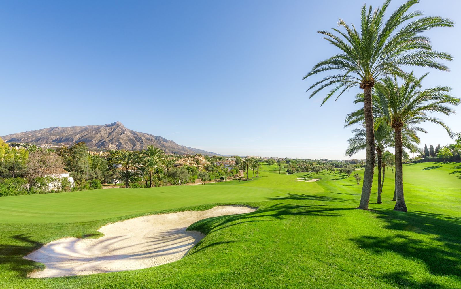 Un campo de golf en Marbella.