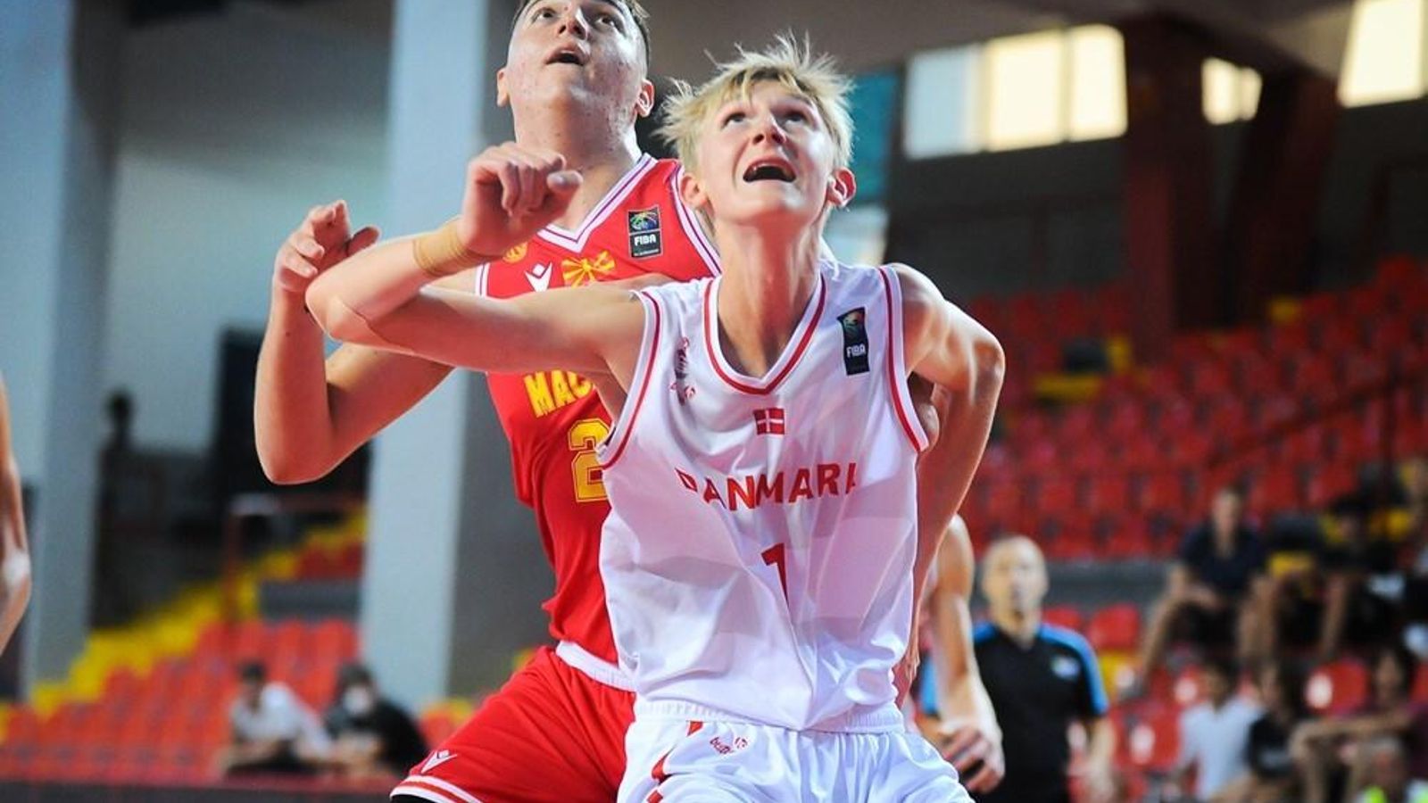 Marcus Moller, durante el pasado Eurobásket sub 16.