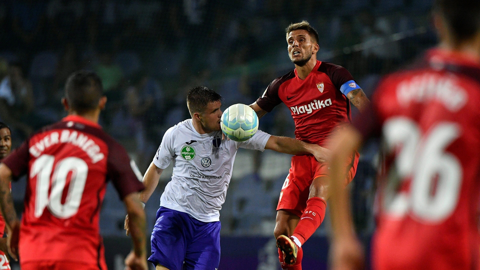 Las imágenes del Ujpest-Sevilla FC